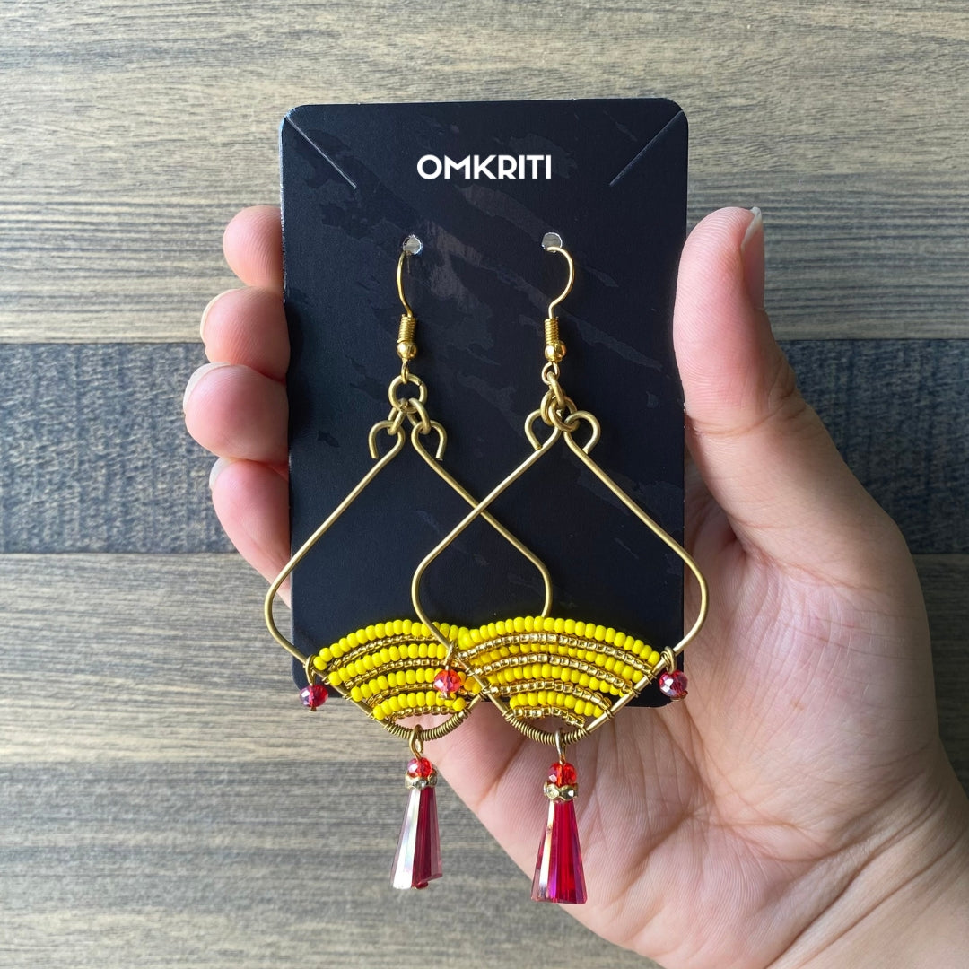 Yellow Dangle Earring