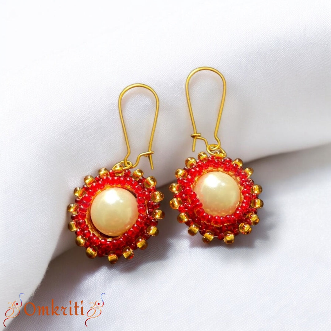 Seed Beads Pearl Dangle