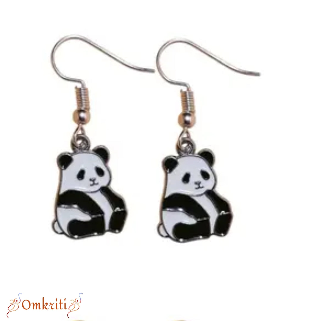 Panda Charm Earring
