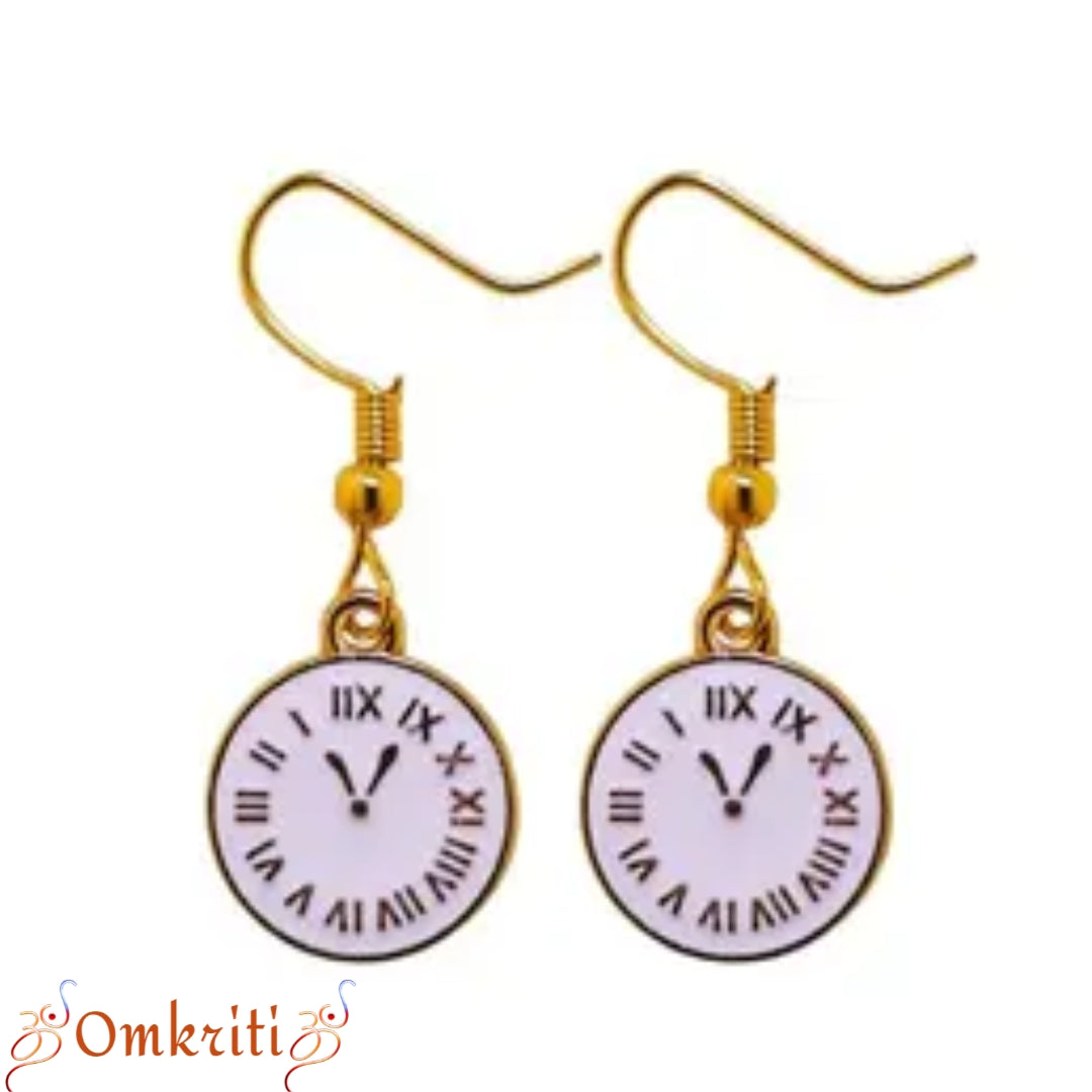 Clock Charm Earring
