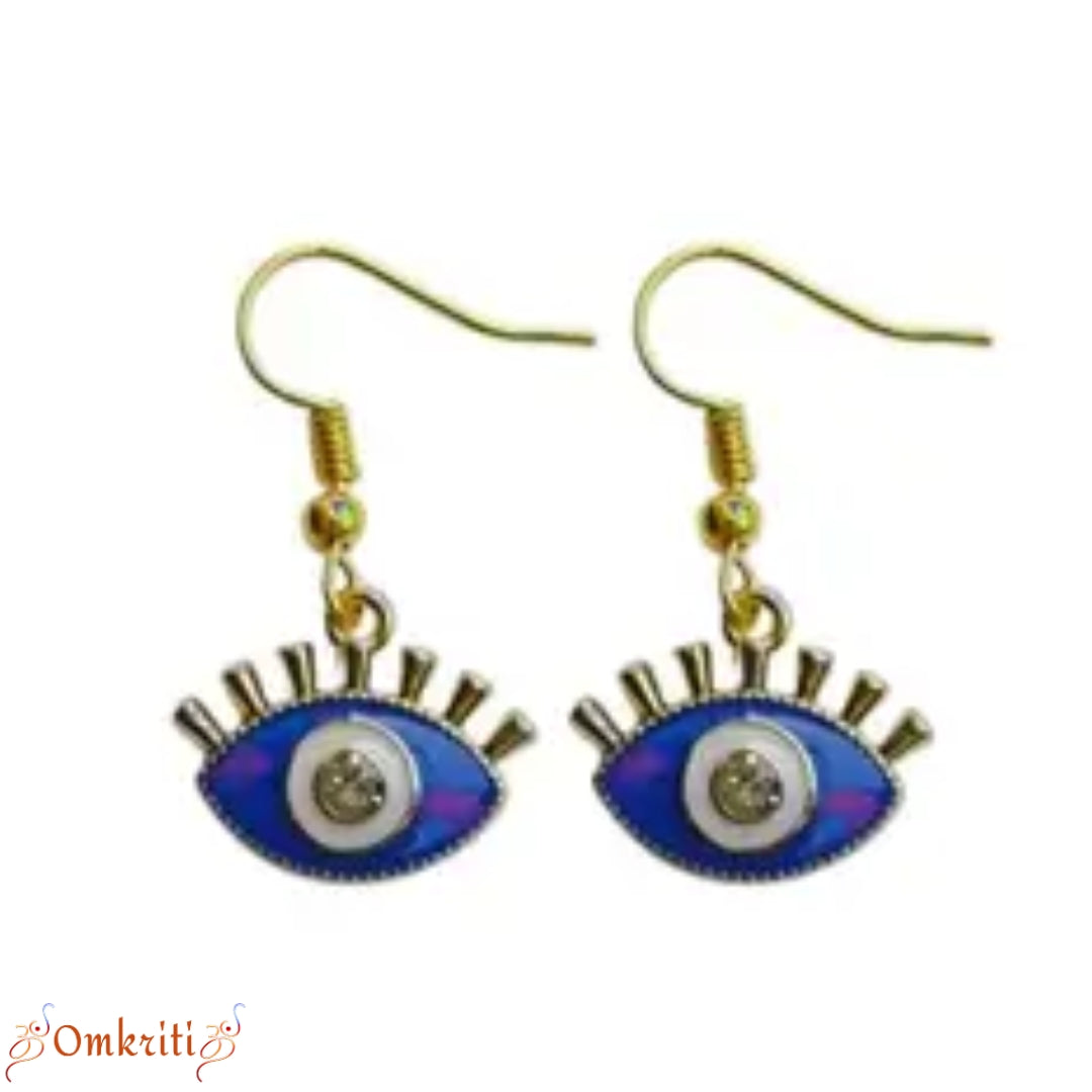 Blue Evil-Eye Charm Earring
