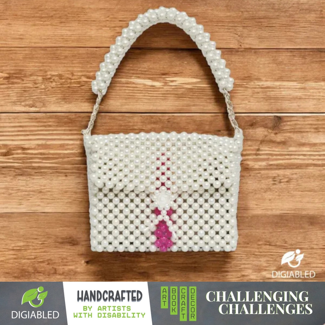 Handmade Purse - Beaded, Crafted By Visually Impaired Artist