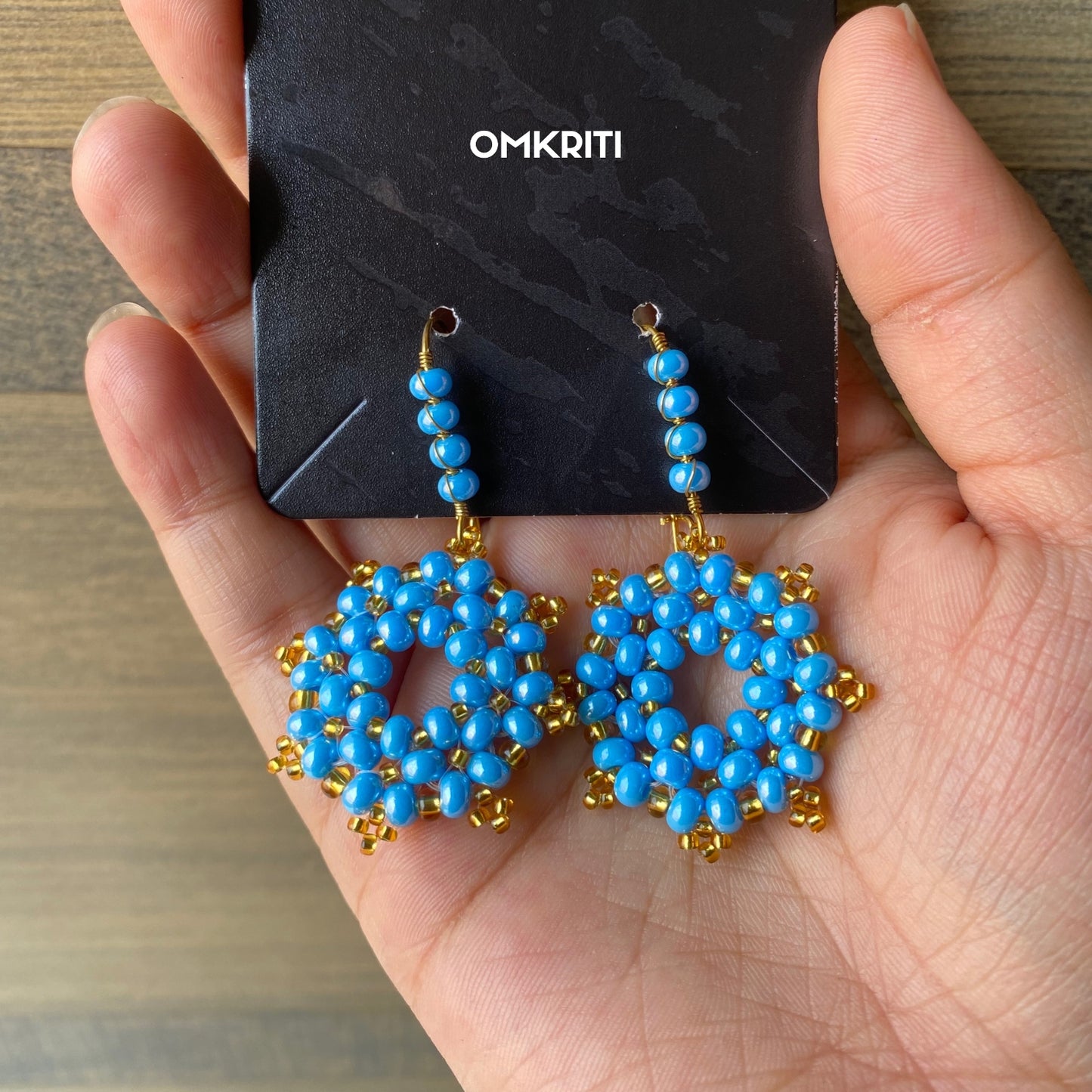 Round Beaded Earring