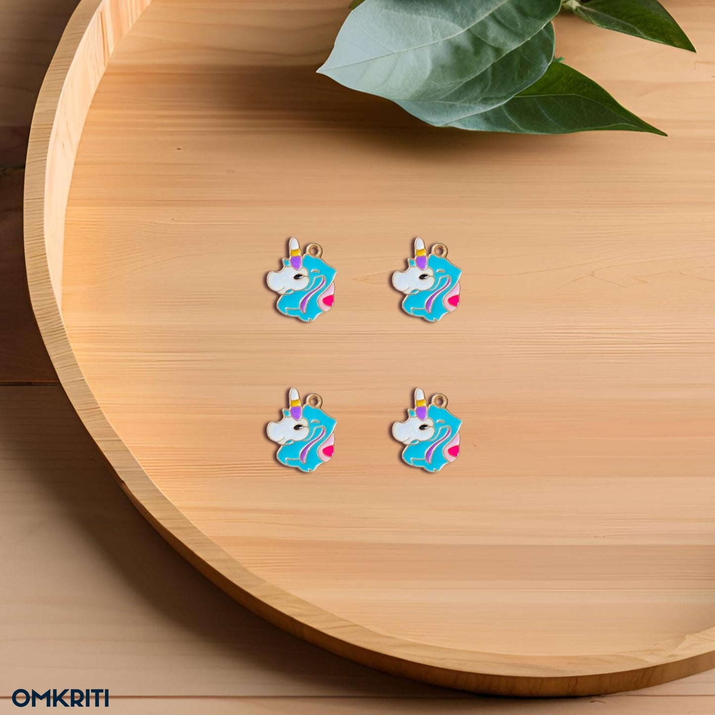 Unicorn Enamel Charm (4-Pcs Set)