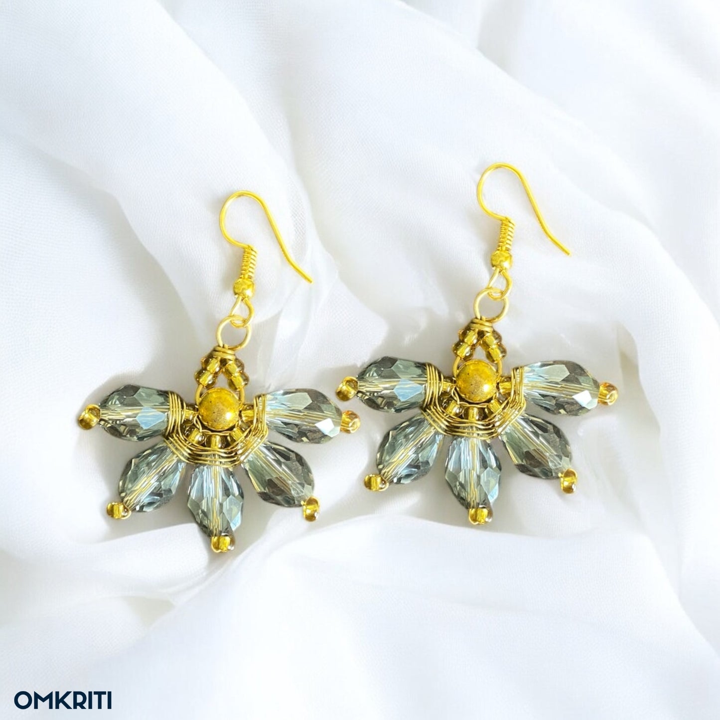 Flower Crystal Earring