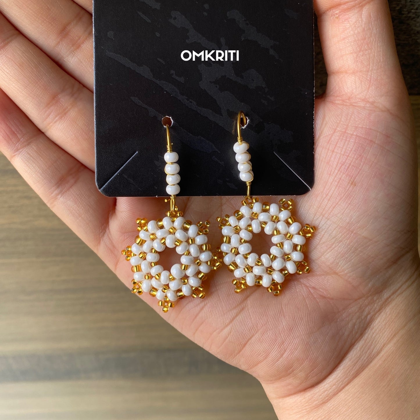 Round Beaded Earring