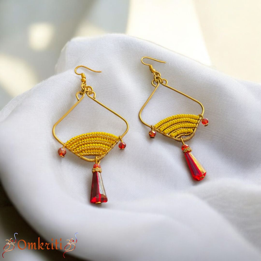 Yellow Dangle Earring