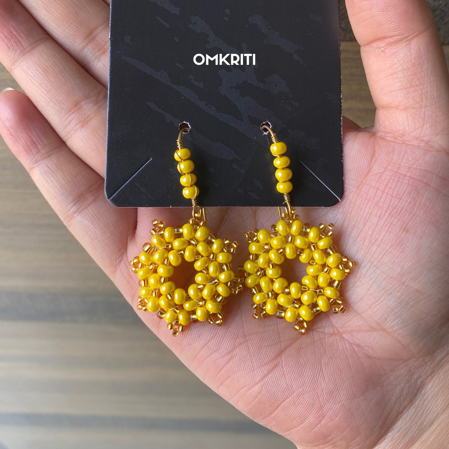 Round Beaded Earring