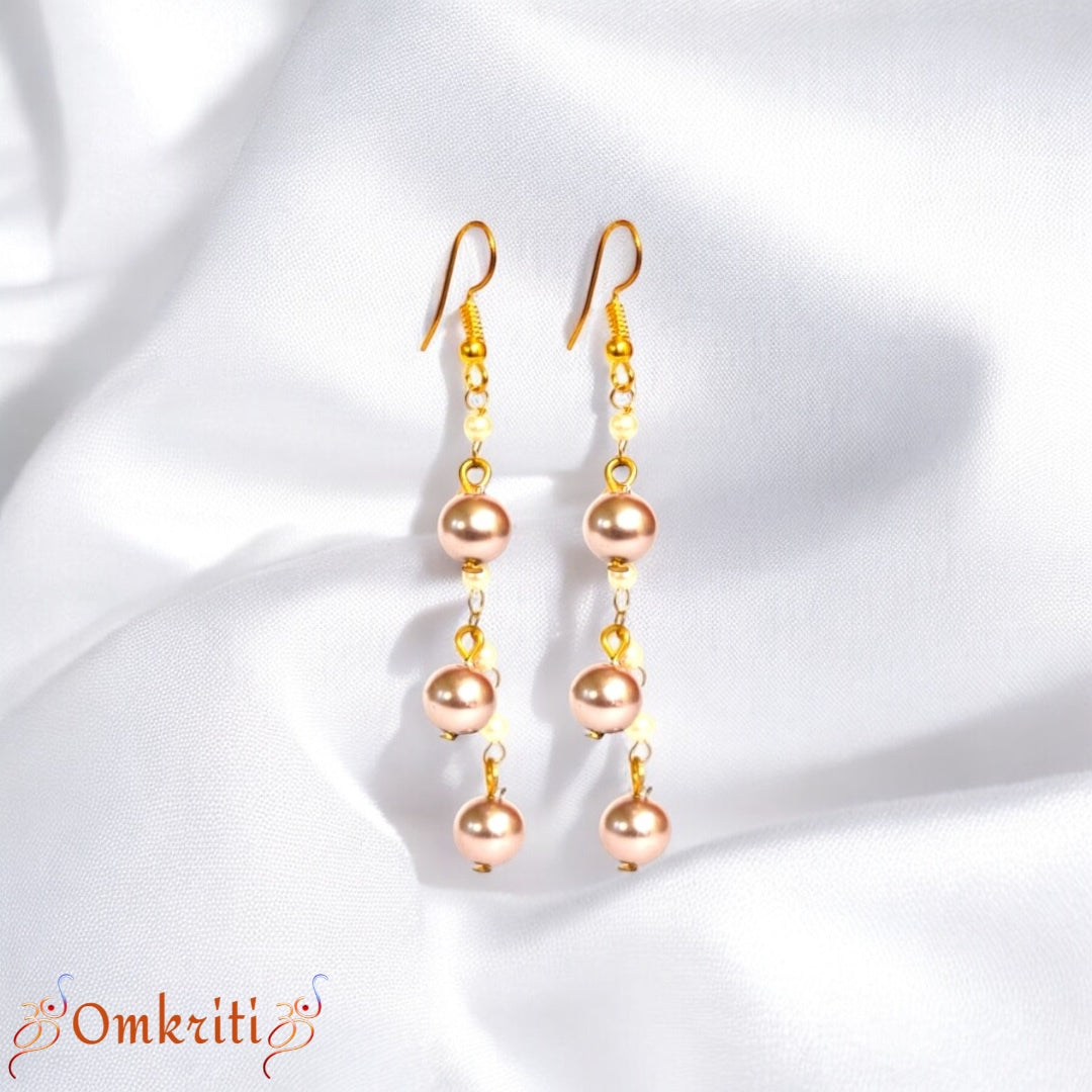 Blush Pearl Dangle Earrings