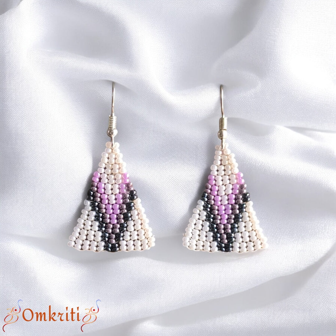 White Prism Glow Earring