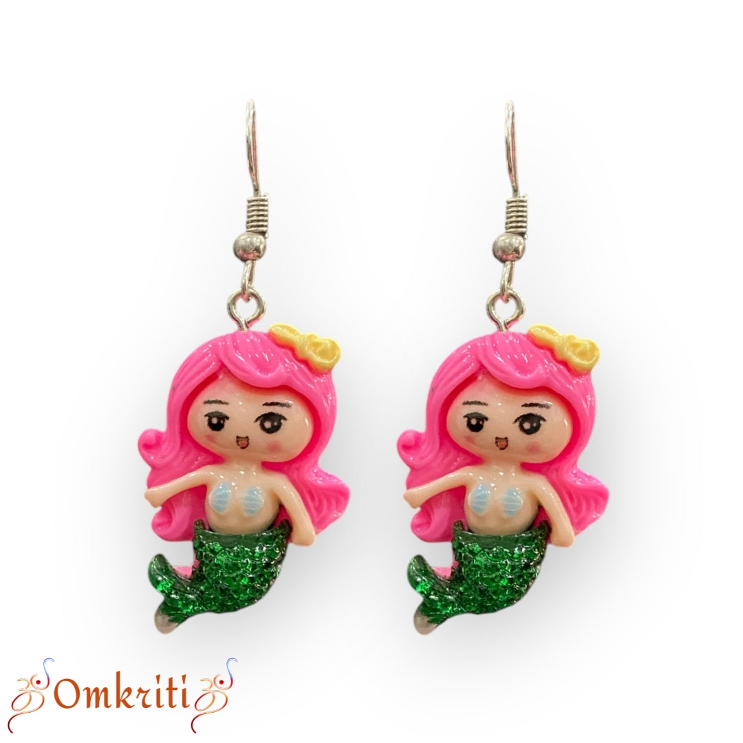 Shimmery Mermaid Charm Earring