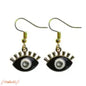 Black Evil-eye Charm Earring