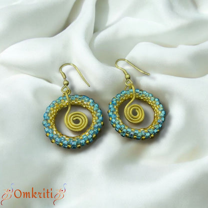 Beaded Small Hoop