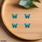 Blue Butterfly Enamel Charm (4-Pcs Set)