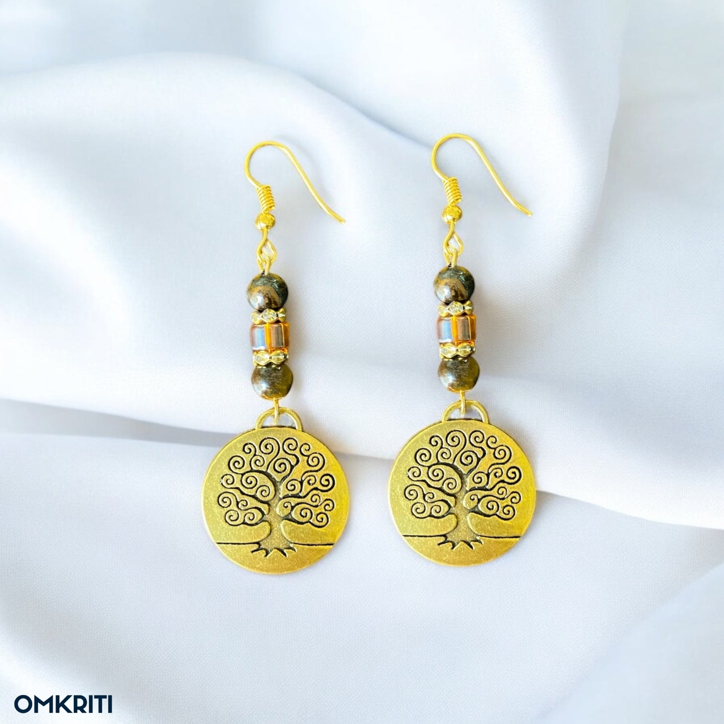 Metal Tree Earrings