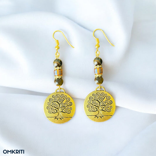 Metal Tree Earrings