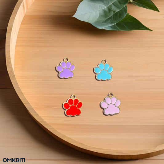 Paw Enamel Charms (4-Pcs Set)