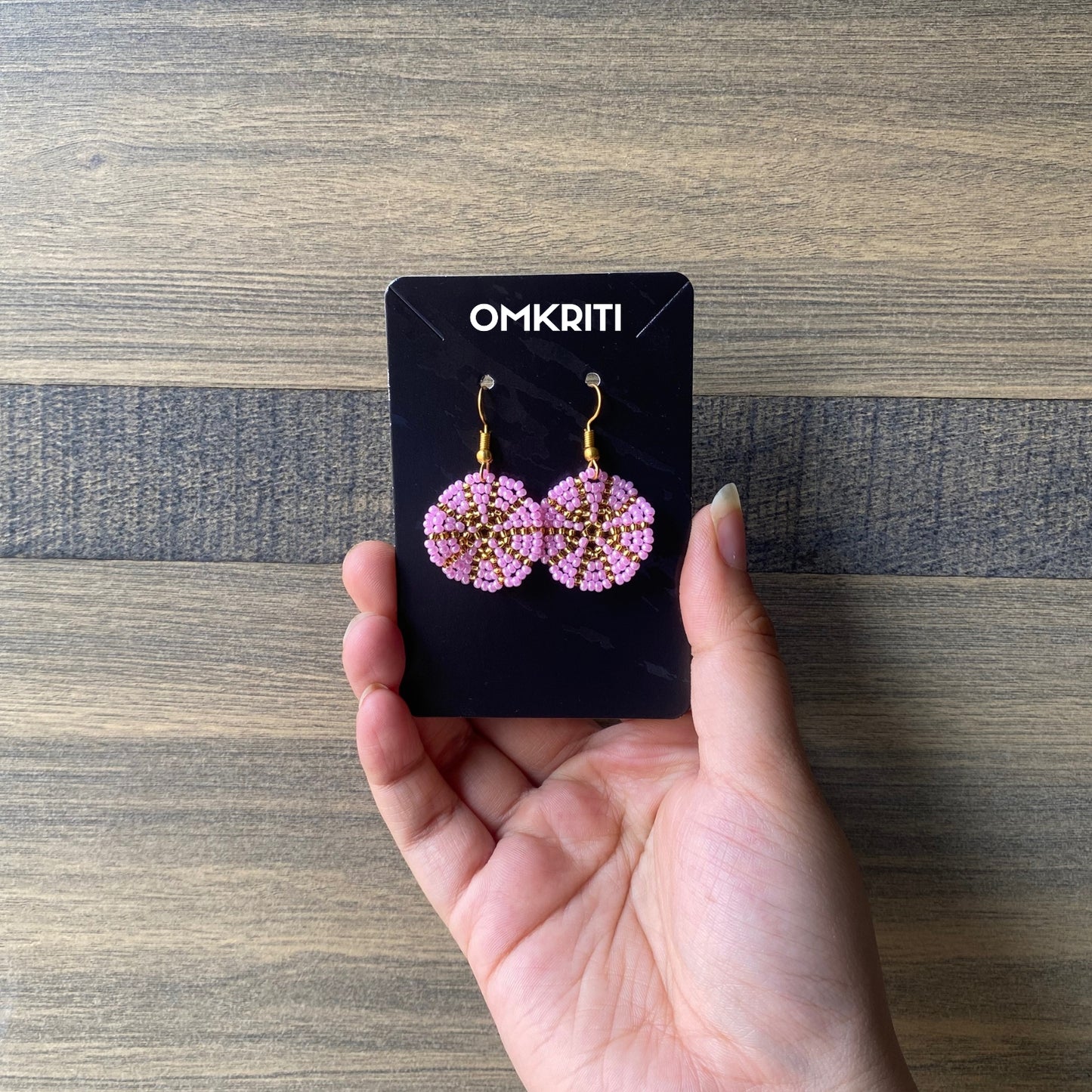 Lavender Bloom Beaded Earring