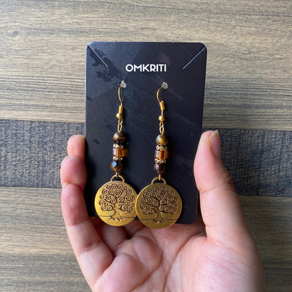 Metal Tree Earrings